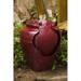 XBrand Tall Round Vase Fountain w/Ridges Waterfall, Indoor Outdoor Decor, 17 Inch Tall