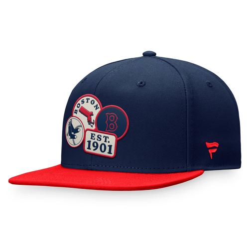 Boston Red Sox Fanatics Branded True Classic Fitted Cap mit flacher Krempe