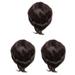 3X Men s Wig Short Straight High Temperature Silk Synthetic Wig Full Wigs/Artistic Men Brown Black Wigs for Men