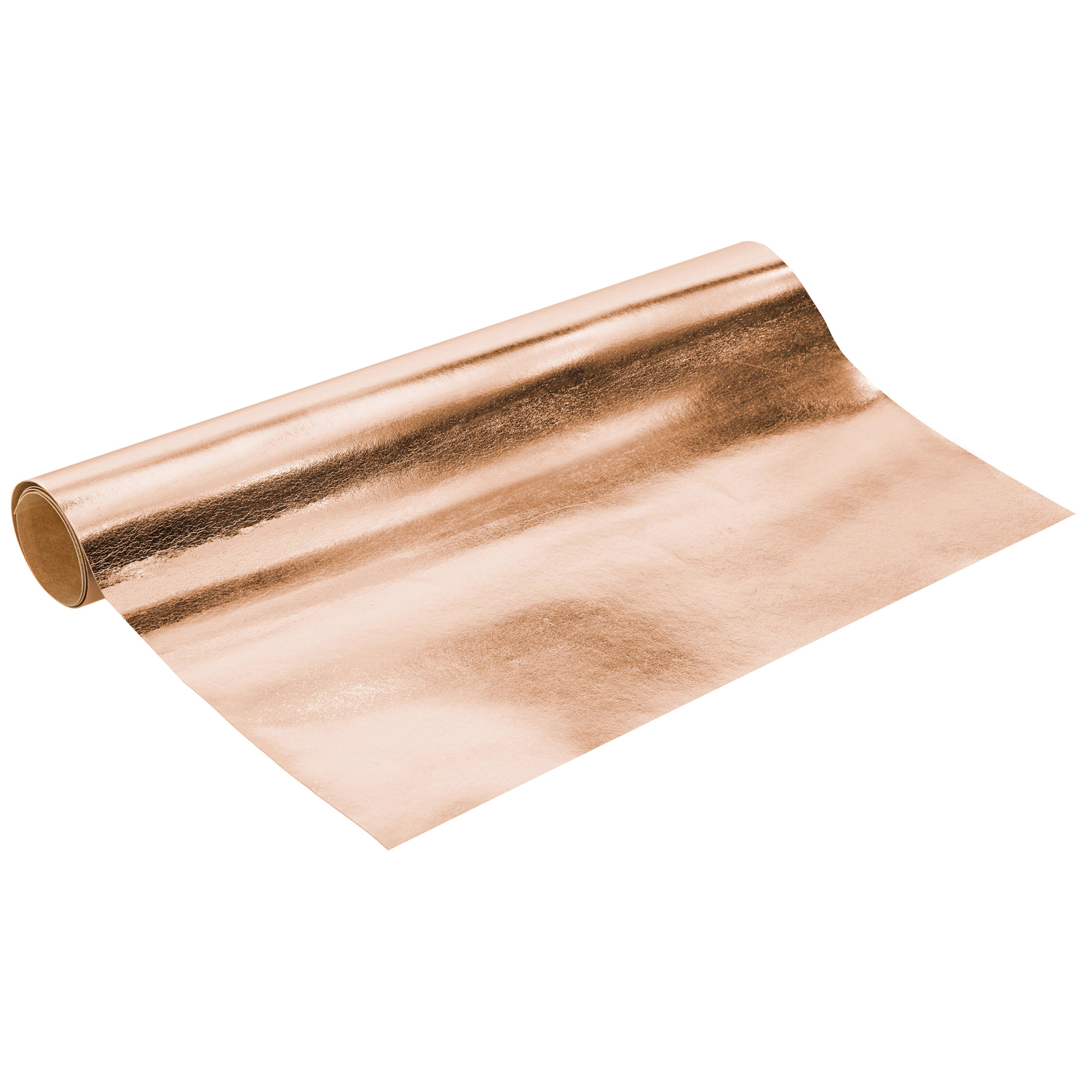 Papier imitation cuir, or rose, 49 x 100 cm