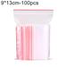 SANWOOD Plastic Bags 100Pcs Plastic Transparent Self Sealing Packaging Bags Cookie Food Storage Pouch