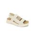 Women's Ava Sandal by JBU in Cream (Size 6 M)