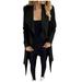 Dtydtpe Clearance Sales Cardigan for Women Hairy Open Front Short Cardigan Suit Jacket Solid Long Coat Plus Size Tops for Women Winter Coats for Women