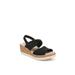 Women's Remix Sandal by BZees in Black Fabric (Size 9 1/2 M)