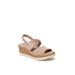 Women's Remix Sandal by BZees in Brown Fabric (Size 9 1/2 M)