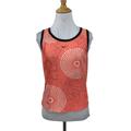 Nike Tops | Nike Dri Fit Tank Top Women S Small Peach Geo Graphic Printed Stretch Crop Shirt | Color: Red/Tan | Size: S