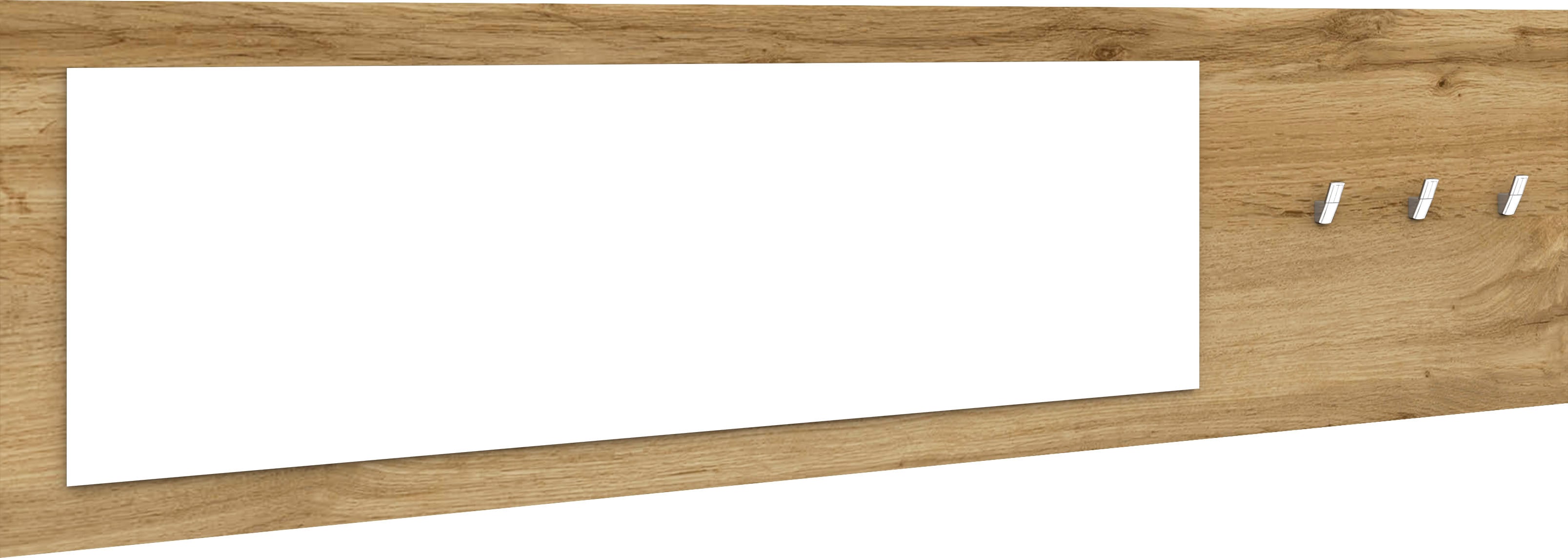 Garderobenpaneel BORCHARDT MÖBEL "Vaasa", braun (eichefarben wotan), B:166cm H:45cm T:5cm, Spanplatte, Garderobenpaneele, Garderobenpaneel, Breite 166 cm