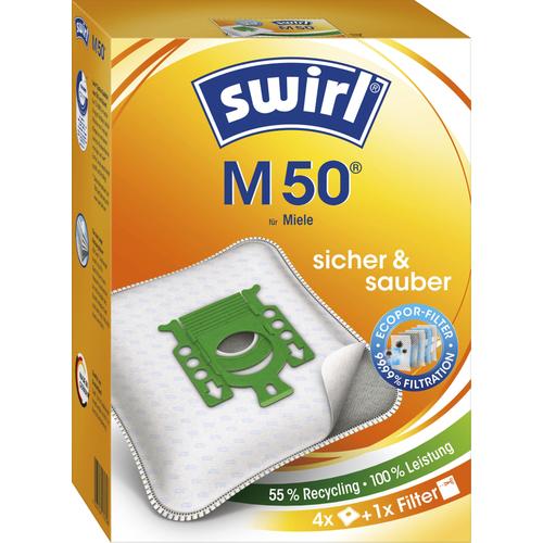 "SWIRL Staubsaugerbeutel ""Swirl M 50 für Miele"" Staubbeutel 4er- Pack weiß Staubsaugerbeutel Staubbeutel"