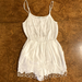 Urban Outfitters Pants & Jumpsuits | Kimchi Blue Lace Cutout Cami Sleeveless Romper | Color: White | Size: Xs