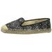 Nine West Shoes | Nine West Espadrille Shoe Womens Sz 7.5 M Beachinit Flat Black Multi $69 Nib | Color: Black | Size: 7.5