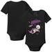 Infant Tiny Turnip Black Oakland Athletics Space Unicorn Bodysuit