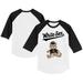 Toddler Tiny Turnip White/Black Chicago White Sox Teddy Boy 3/4-Sleeve Raglan T-Shirt