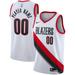 Men's Nike White Portland Trail Blazers 2020/21 Swingman Custom Jersey - Association Edition