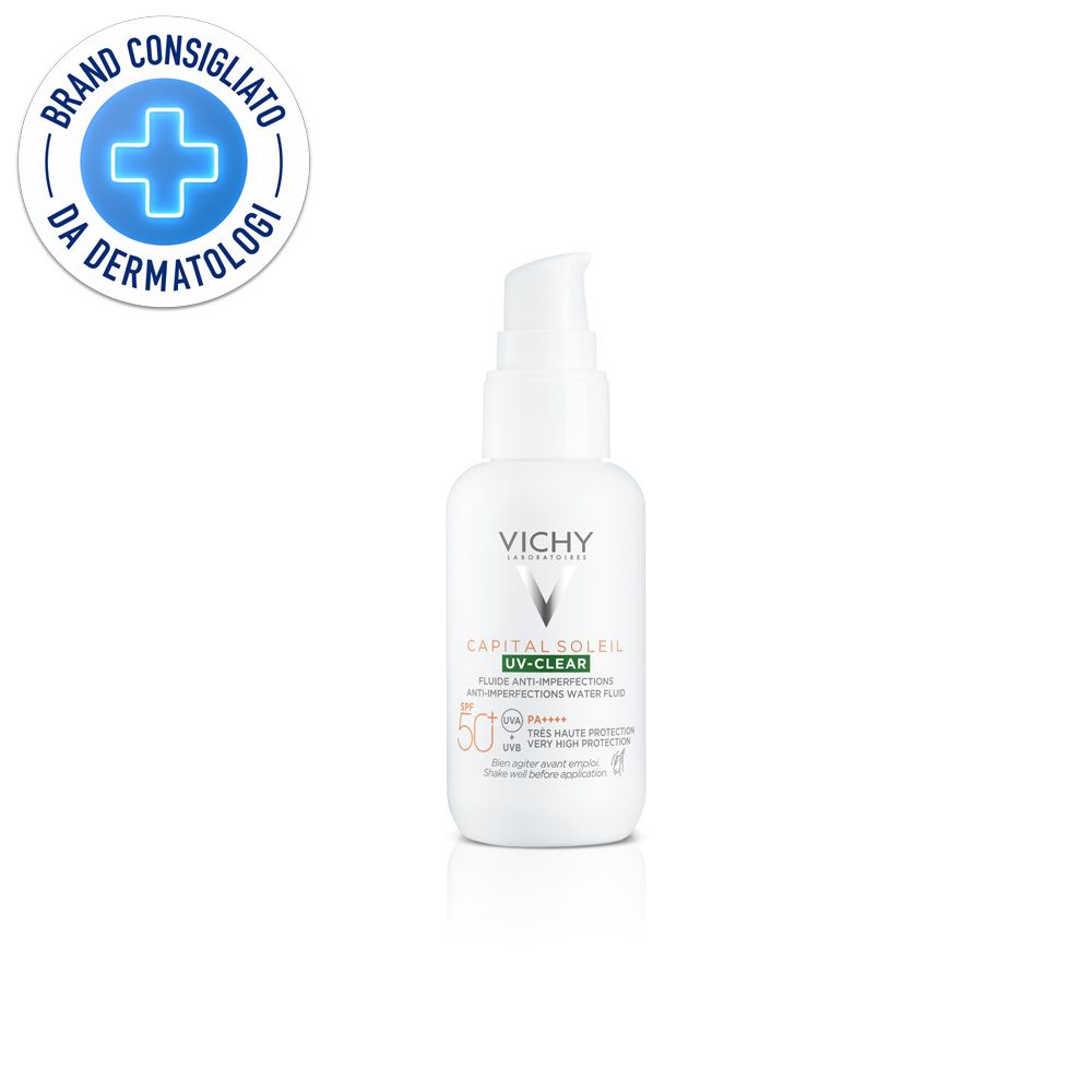 Vichy Capital Soleil UV-Clear SPF50+ - Fluido Anti-Imperfezioni per il