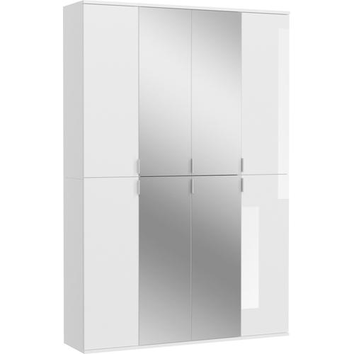 „Garderoben-Set INOSIGN „“Trondheim““ Kastenmöbel-Sets weiß (weiß nb, hochglanz, spiegelglas) Garderobenschrank Garderobenschränke“