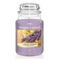 Lemon Lavender Original Large Jar Candle Yankee Candle, Purple, 10.7cm x 16.8cm | Citrus