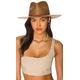 Janessa Leone Sherman Hat in Brown. Size L, S.