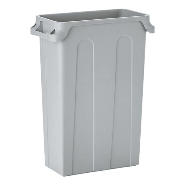 WAS Abfallbehälter grau 75 Liter mit Tragegriffen grau, 56.5x76x28 cm Image