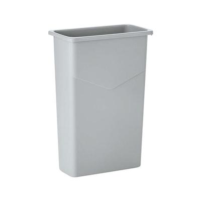 Abfallbehälter grau 75 Liter mit Griffrand grau, WAS, 51x75x27 cm
