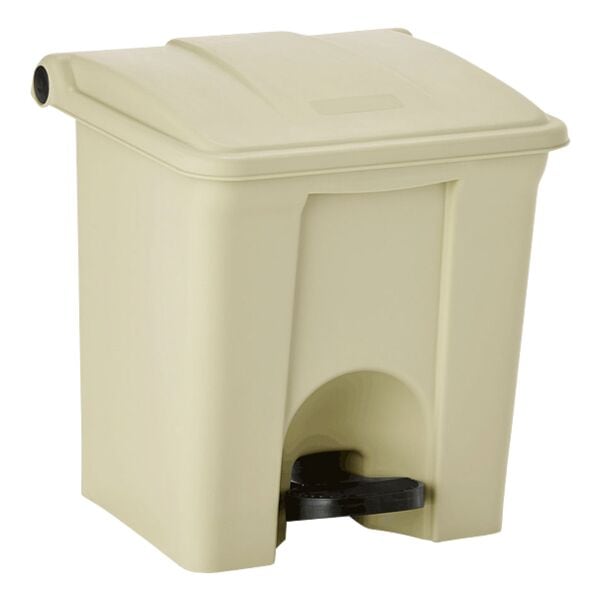 WAS Tretabfallbehälter 30 Liter gelb, 39x43x37.5 cm