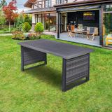 Outdoor Wicker Coffee Table Rectangle Dining Table