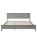 Modern Solid Wood King Platform Bed