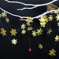 Final Clearance! Christmas Hanging Snowflake Decorations Golden/White Glittery Snowflake For Christmas Holiday New Year Party