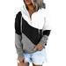 Dtydtpe Hoodies for Women Pullover Button Hoodies Hooded V Down Pocket for Casual Neck Sweatshirts Drawstring Hoodies & Sweatshirts Womens Long Sleeve Tops Womens Sweaters