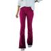 iOPQO Cargo Pants Women Wide Leg Sweatpants Women shorts for women Women Corduroy Flare Pants Elastic Waist Bell Bottom Trousers Women s Casual Pants Corduroy Pants Women Flared Leggings Wine Pants M