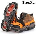 Ice Cleats Crampons Traction Ice Snow Grips for Boots Shoes Anti Slip 19 Stainless Steel Spikes and Durable Silicone Safe Protect for Walking Jogging Climbing or Hiking on Snow and Ice