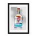 East Urban Home Electric Jellyfish In A Bottle by David Loblaw - Wrapped Canvas Graphic Art Paper in Blue/Gray/Pink | 24" H x 16" W x 1" D | Wayfair