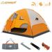 Ayamaya 2-3 Person Hiking Tent Waterproof Breathable Tents for Camping with Removeable Rain Fly; Lightweight Portable Family Tent Anti UV & Easy Setup(Orange)