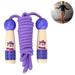 Jump Rope Kids Skipping Rope Toy Adjustable Wooden Handle Boys and Girls Training/Exercise/Outdoor ï¼ŒChildren and Students Outdoor Fun Activity Party Favor Recreation