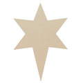 Krafty Supply Wood North Star/ Christmas Stars 1/8 Thick MDF Bulk Set of 10 Wood North Star/ Christmas Stars Small 3 inches