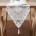 House of Hampton® Lace Table Runner w/ 2 Tassels Lace in White | 14 W x 120 D in | Wayfair 151F05D4403F460E91814A77D7D1F74C