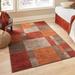 Brown 84 x 0.33 in Indoor Area Rug - Wade Logan® Alair Abstract Dark Area Rug, Polypropylene | 84 W x 0.33 D in | Wayfair