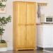 Foundry Select Shieda 67.25" Kitchen Pantry Wood in Brown | 67.25 H x 30.75 W x 12.25 D in | Wayfair FC5A70D6BDAC444CA7673026AB140470