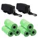 LNGOOR 2 Pack Dog Poop Bag Holder - Waste Bag Dispenser with 90 Poop Bag