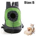 Comfortable Carrier Backpack Puppy Pet Front Pack with Breathable Head Out Design and Padded Shoulder for Hiking Outdoor Travel