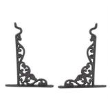 2 Pack Cast Iron Plant Hanger Hanging Planters Basket Wall Hook with Screws Vintage Metal Wall Stands for Bird Feeders Planters Lanterns Wind Chimes Wall Brackets