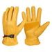 Womens Gardening Weeding Working Gloves Leather Garden Glove for Women Thorn Proof No Stab for Digging Planting Pruning M F49906