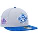 Men's New Era Gray/Blue Toronto Blue Jays Dolphin 59FIFTY Fitted Hat