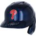 Rhys Hoskins Philadelphia Phillies Autographed Alternate Chrome Rawlings Mach Pro Replica Batting Helmet - Fanatics Exclusive