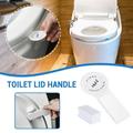 pgeraug toilet cover toilet seat cover lifter lid bowl seat lift handle bathroom soft toilet holder other cleaning supplies white