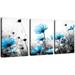 Abstract Wall Decor for Living Room Bedroom Wall Art Paintings Abstract Wall Artworks Hang Pictures for Office Decoration 12x16inch/Piece 3 Panels Bathroom Home Decorations Posters