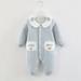 One Piece Baby Clothing Baby Sleeping Bag Cotton Triple Warm Clothes Baby Wearable Blanket Thickening Climbing Clothes Jumpsuit