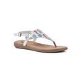 Women's London Casual Sandal by White Mountain in Rainbow Multi Fabric (Size 10 M)