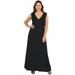 Sleeveless Empire Waist Plus Size Maxi Dress