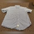 J. Crew Shirts | Euc Mens M J Crew 15-15.5 Short Sleeve Dress Shirt Button Down Polo Casual Soft | Color: Blue/White | Size: 15.5