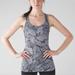 Lululemon Athletica Tops | 61: Lululemon Cool Racerback Tank Top With Tribe Pattern | Color: Black/White | Size: 4
